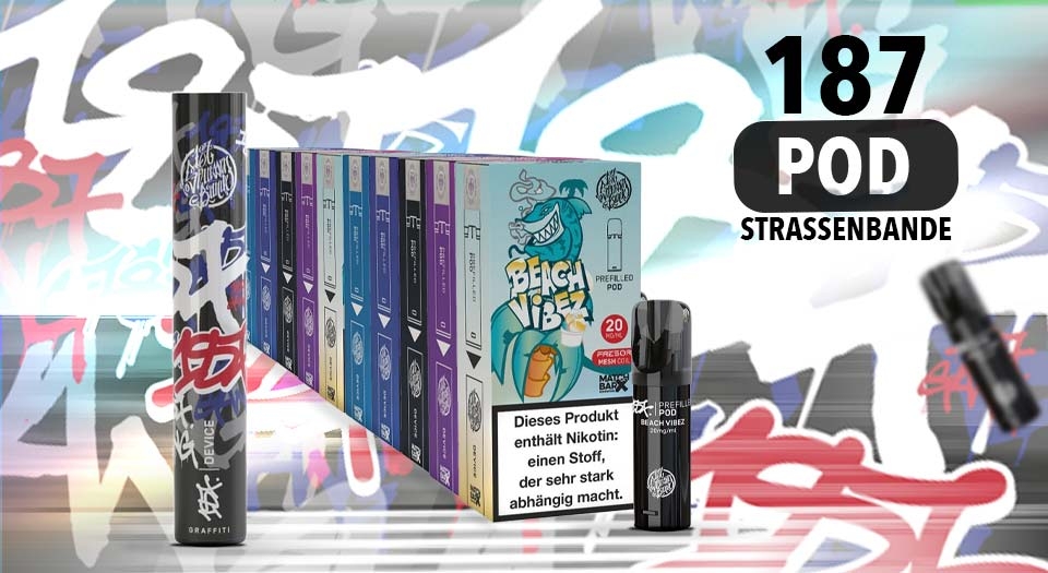 Prefilled Elfa Pods von der Vape Marke 187 Strassenbande