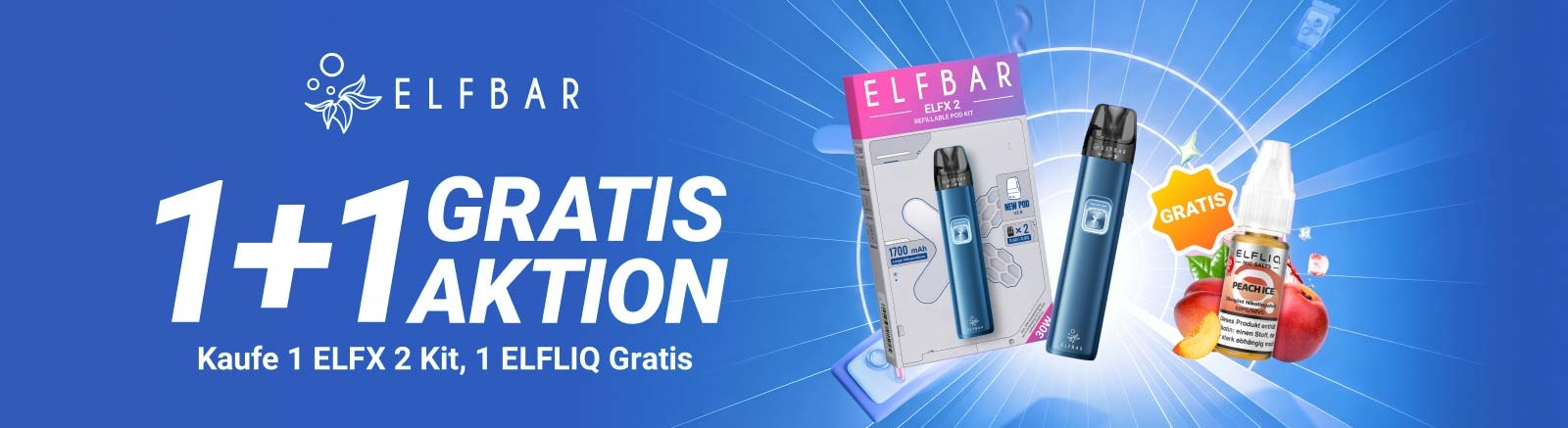 Gratis ELFLIQ zu jeder ELFX Bestellung
