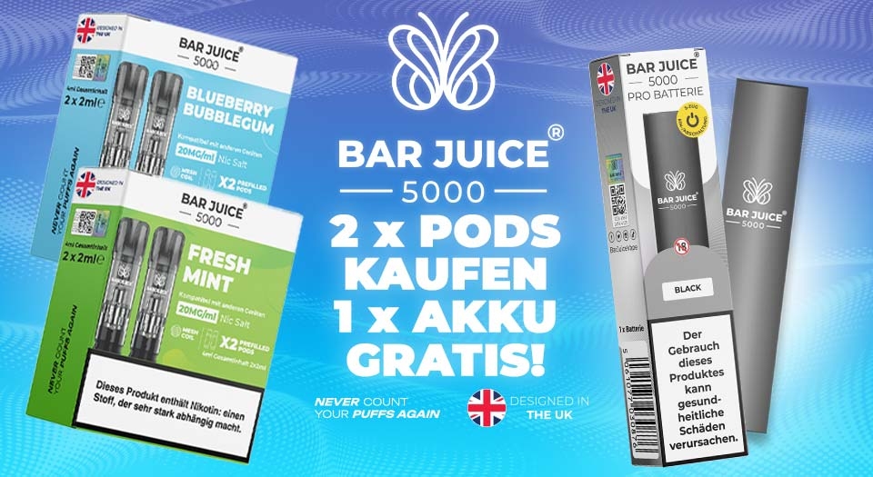 Bar Juice 5000 Prefilled Pods - elfa passend