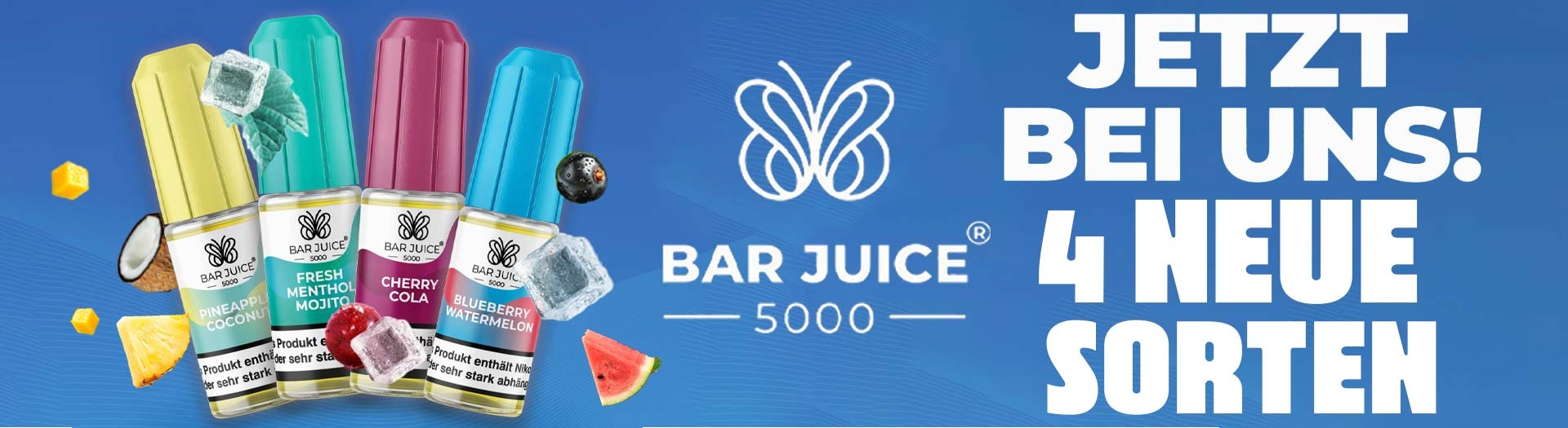 Neue Sorten Barjuice Liquid