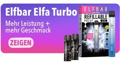 Elfa Turbo - Das neue Pod Kit von Elfbar - mit Refillpods selber befüllen