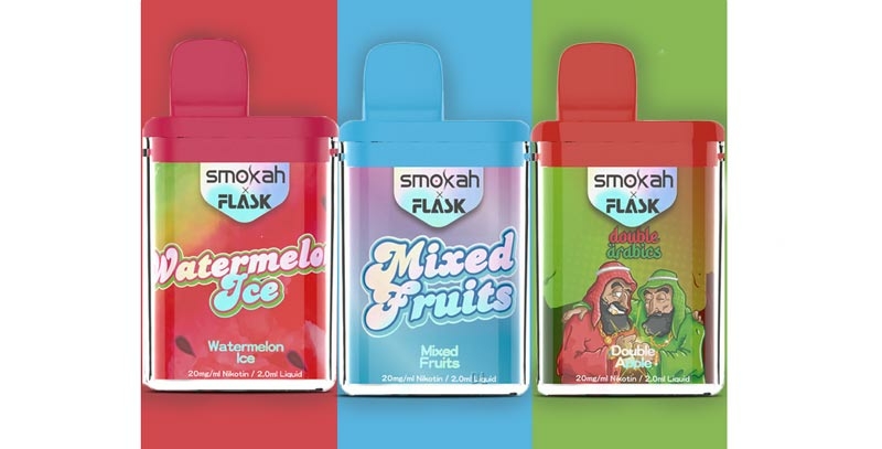 Alle Sorten der neuen Pocket von Smokah Vape und Flask Vape