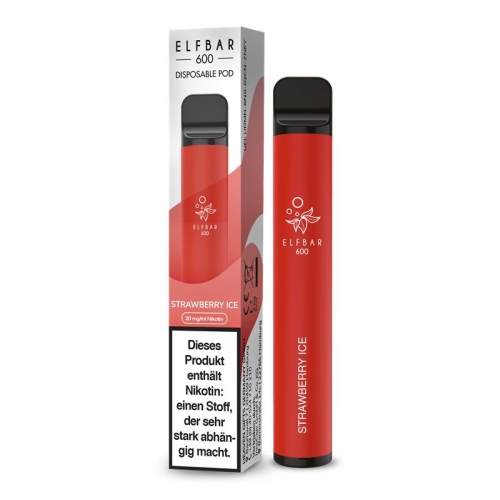 Elfbar 600 Einweg Vape Strawberry Ice