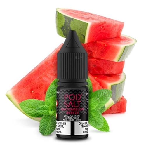 POD SALT Watermelon Breeze Nikotinsalz Liquid 10ml - Nikotinmenge: 20mg