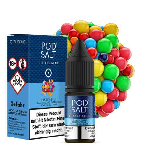 Pod Salt Fusion - 10ml Nikotinsalz Liquid Bubble Blue 11mg