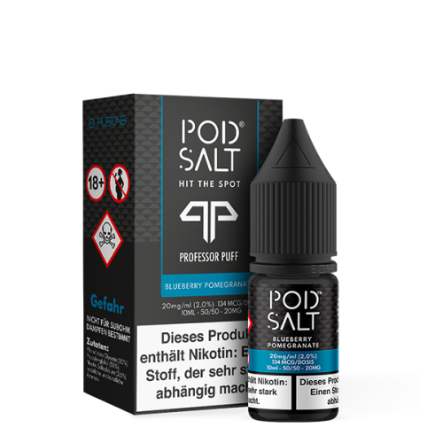 Pod Salt Fusion - 10ml Nikotinsalz Liquid Blueberry Pomegranate 20mg