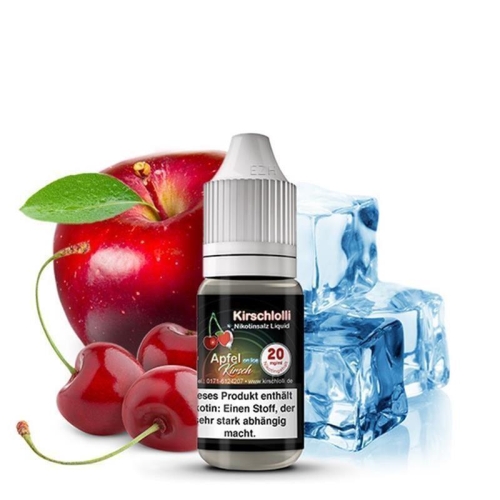 Kirschlolli -Apfel Kirsch On Ice Nikotinsalz Liquid - 10 ml (SB)