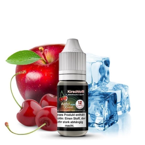 Kirschlolli -Apfel Kirsch On Icei Nikotinsalz Liquid - 10 ml (SB) 12 mg