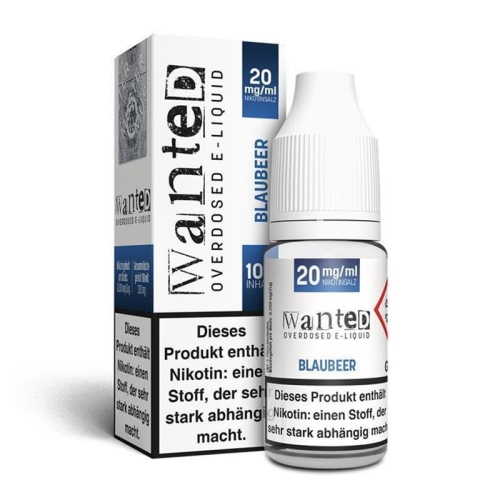 Wanted - Blaubeer Overdosed 10ml Nikotinsalzliquid