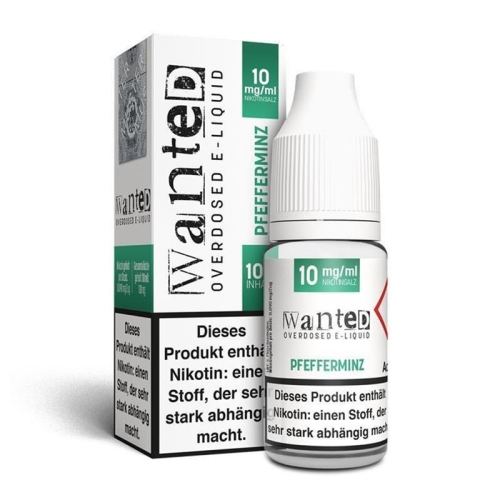 Wanted - Pfefferminz Overdosed 10ml Nikotinsalzliquid