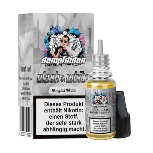 DAMPFDIDAS - Black & White Nikotinsalz Liquid 10 ml 10 mg