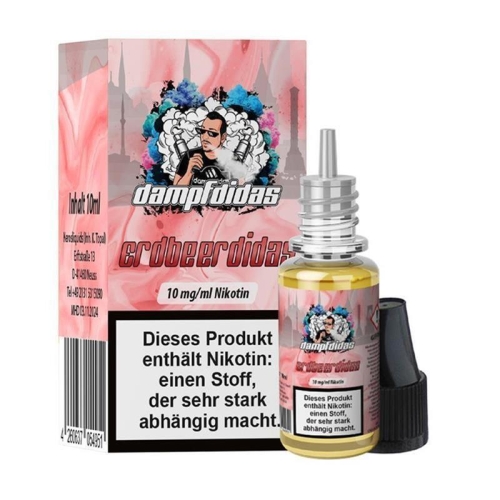 DAMPFDIDAS Erdbeerdidas Nikotinsalz Liquid 10 ml 10 mg