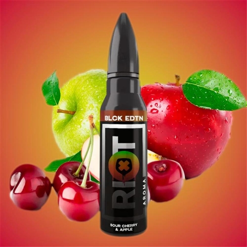 Riot Squad - Black Edition - Sour Cherry & Apple Longfill 5 ml