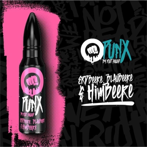 Riot Squad - PUNX - Erdbeere, Blaubeere & Himbeere Longfill 5 ml