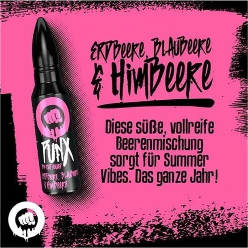 Riot Squad - PUNX - Erdbeere, Blaubeere & Himbeere Longfill 5 ml