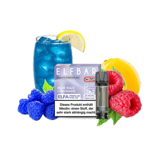 Elf Bar Elfa Pods - 2 St&uuml;ck Blue Razz Lemonade 20 mg/ml