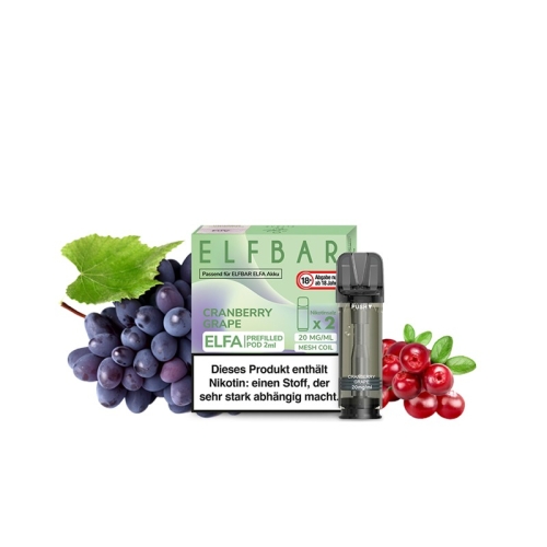 Elf Bar Elfa Pods - 2 St&uuml;ck Cranberry Grape 20 mg/ml