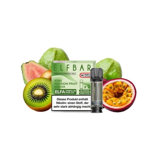 Elf Bar Elfa Pods - 2 St&uuml;ck Kiwi Passionfruit Guava...