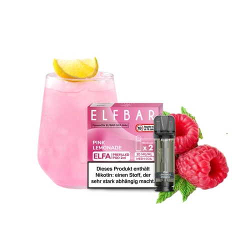 Elf Bar Elfa Pods - 2 St&uuml;ck Pink Lemonade 20 mg/ml
