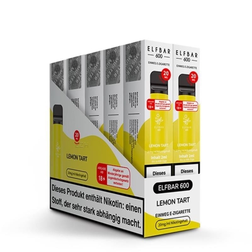 Elfbar 600 Einweg Vape Lemon Tar