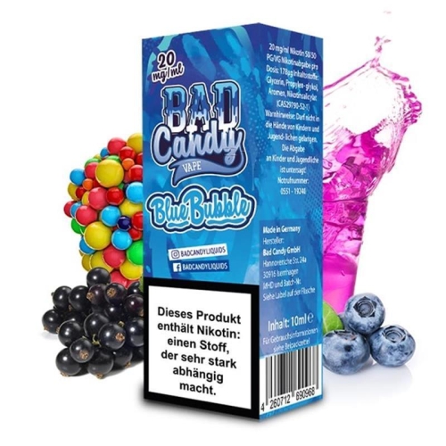 Bad Candy-Blue Bubble10 ml Nikotinesalz Liquid 10 mg/ml (SB)