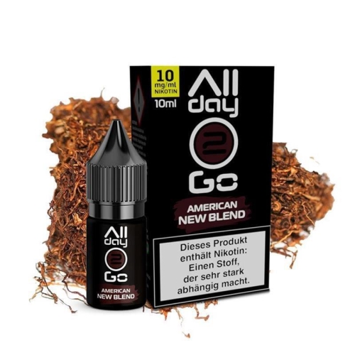 Allday2Go - American New Blend 10ml Hybrid-Nikotinsalz Liquid 10 mg/ml