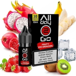 Allday2Go - Fruity Ice Dragon 10ml Hybrid-Nikotinsalz...