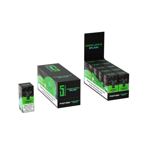 5 EL - Pod2Go Prefilled Pod Green Apple Splash 0 mg/ml