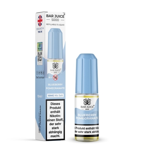 Bar Juice 5000 NicSalt Liquid 10 ml Blueberry Pomegranate 10 MG