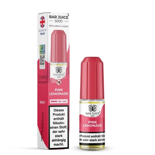 Bar Juice 5000 NicSalt Liquid 10 ml Pink Lemonade 10 MG