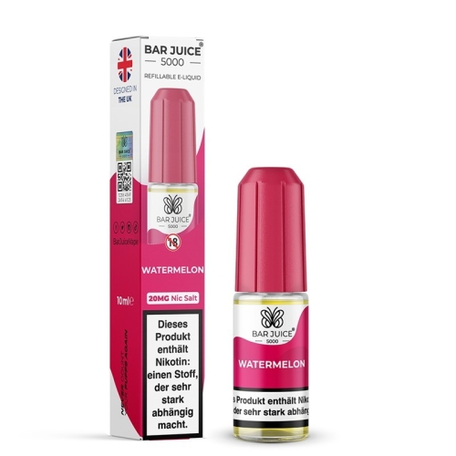Bar Juice 5000 NicSalt Liquid 10 ml Watermelon 20 MG