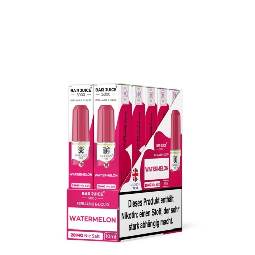 Bar Juice 5000 NicSalt Liquid 10 ml Watermelon 20 MG