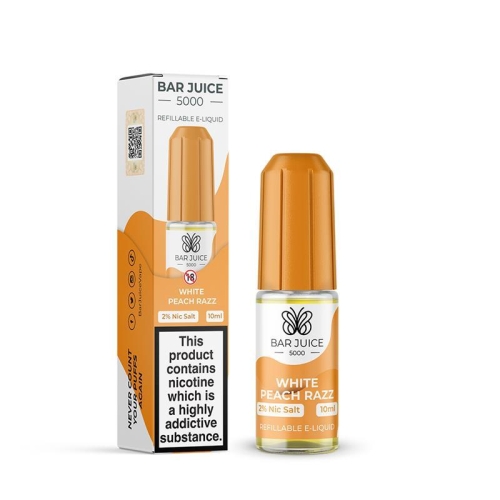 Bar Juice 5000 NicSalt Liquid 10 ml White Peach Razz 10 MG