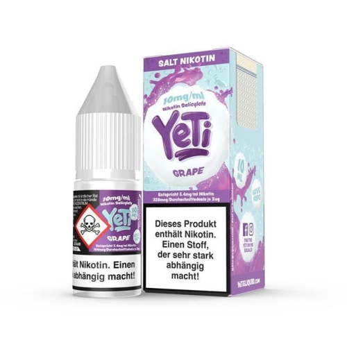 Yeti - Grape 10 ml NicSalt Liquid 10 mg/ml