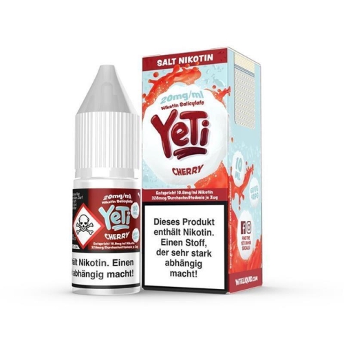 Yeti - Cherry 10 ml NicSalt Liquid