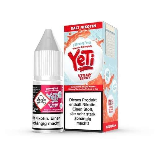Yeti - Strawberry 10 ml NicSalt Liquid 10 mg/ml