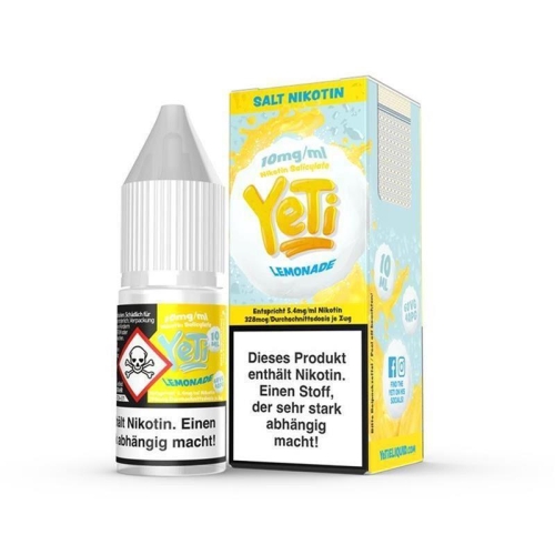 Yeti - Lemonade 10 ml NicSalt Liquid 10 mg/ml