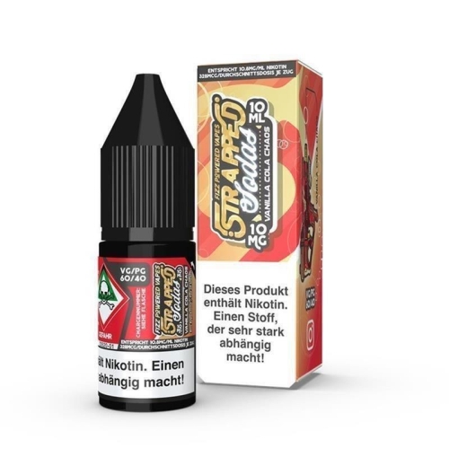Strapped Soda Nikotinsalz Liquid 10ml Vanilla Cola Chaos 10 mg/ml