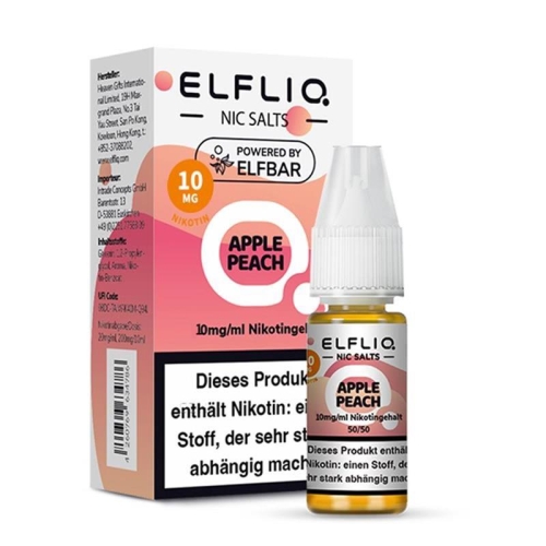 Elfliq - NicSalt Liquid Apple Peach 10 mg/ml