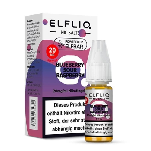 Elfliq - NicSalt Liquid Blueberry Sour Raspberry 20 mg/ml