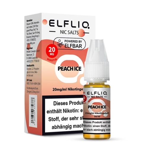 Elfliq - NicSalt Liquid Peach Ice 20 mg/ml