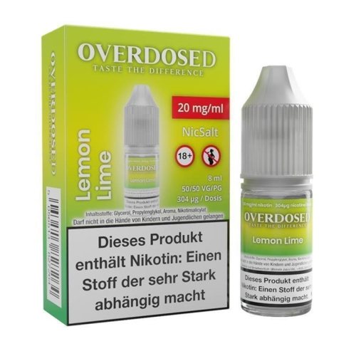 Overdosed - Lemon Lime NicSalt 20 mg/ml