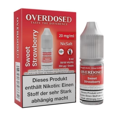 Overdosed - Sweet Strawberry NicSalt 20 mg/ml