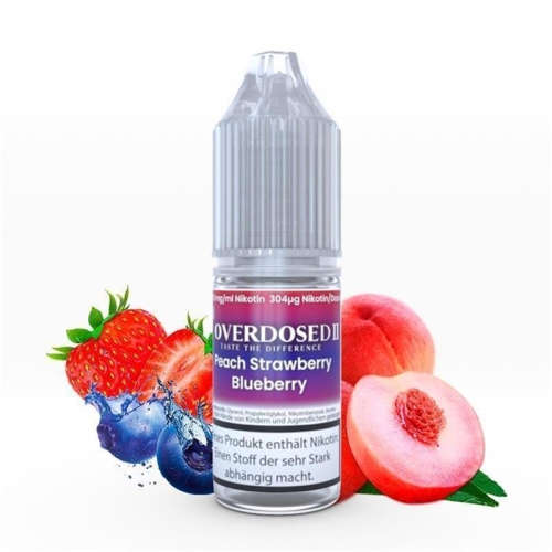 OVERDOSED II - Peach Strawberry Blueberry NicSalt