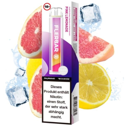 Flerbar M - Einweg E-Zigarette 20 mg/ml Pink Lemonade
