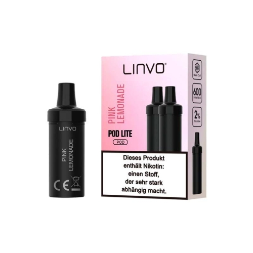 Linvo - Pod Lite Cartridge (2 Pods pro Packung) Pink Lemonade