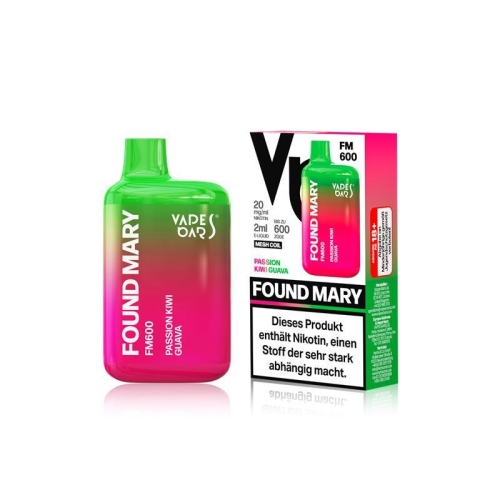 Vapes Bars - Found Mary FM600 Passion Kiwi Guava