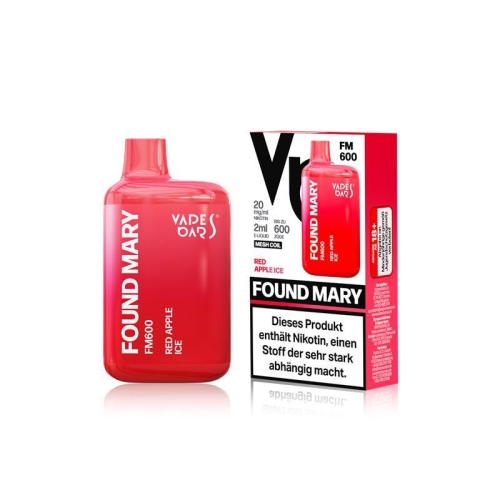 Vapes Bars - Found Mary FM600 Red Apple Ice