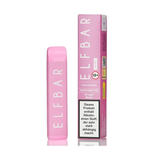 Elf Bar NC600 Einweg E-Zigarette - Strawberry 20 mg/ml