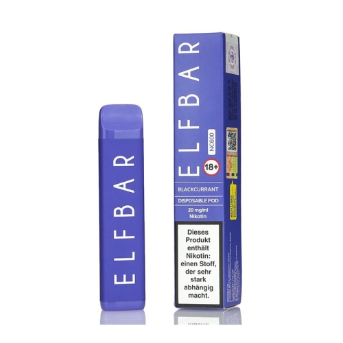 Elf Bar NC600 Einweg E-Zigarette - Blackcurrant 20 mg/ml